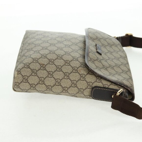 Authentic GUCCI GG Supreme Shoulder Bag PVC Beige Gold 223666 - Picture 14 of 16